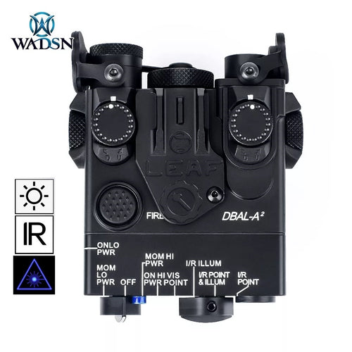 WADSN DBAL-A2 Integrated BLUE Laser IR Light Aiming Device (Aluminum) - BLACK - APEXTAC GEAR