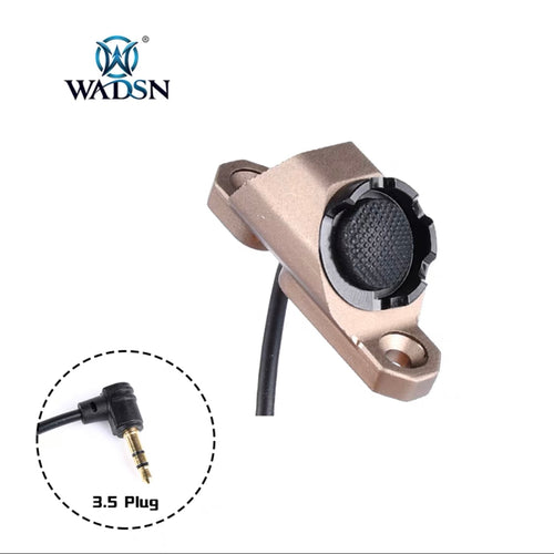 WADSN Hot Button M-LOK & Keymod Rail Mount Switch for PEQ (3.5mm) - TAN - APEXTAC GEAR