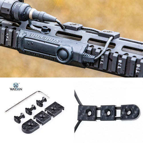 WADSN KeyMod & M-LOK Wire Guide System Set - BLACK (HC) (WD07024) - APEXTAC GEAR
