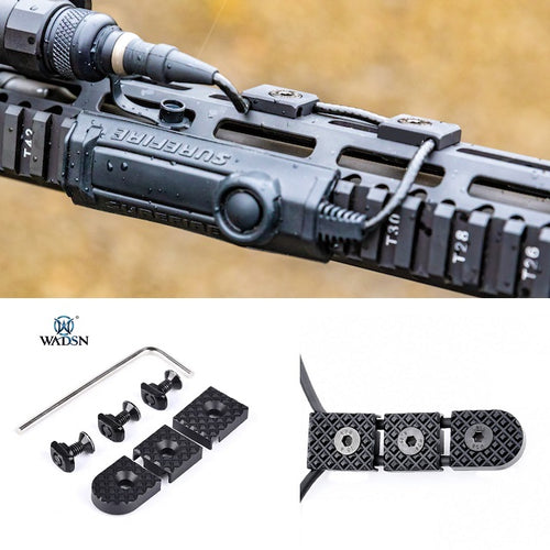 WADSN KeyMod & M-LOK Wire Guide System Set - BLACK (MA) (WD07024) - APEXTAC GEAR