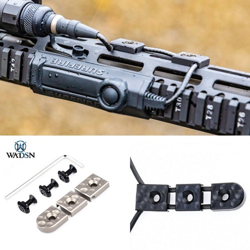 WADSN KeyMod & M-LOK Wire Guide System Set - TAN (HC) (WD07024) - APEXTAC GEAR