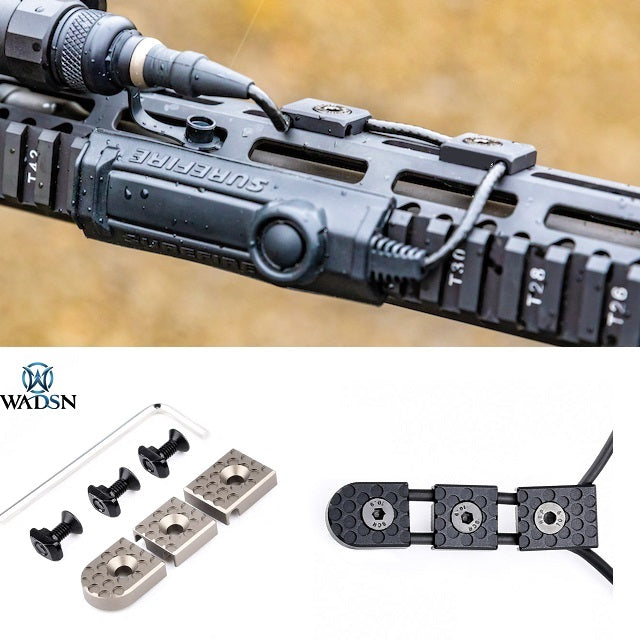 WADSN KeyMod & M-LOK Wire Guide System Set - TAN (MD) (WD07024) - APEXTAC GEAR