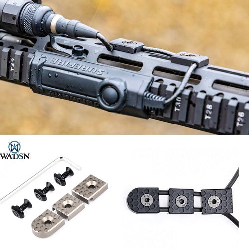 WADSN KeyMod & M-LOK Wire Guide System Set - TAN (MD) (WD07024) - APEXTAC GEAR