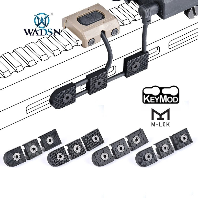 WADSN KeyMod & M-LOK Wire Guide System Set - BLACK (MD) (WD07024) - APEXTAC GEAR