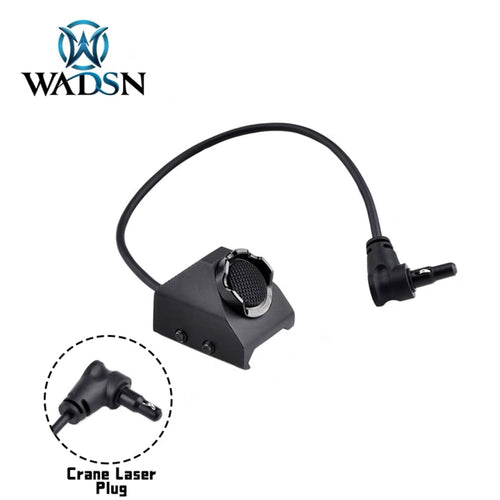 WADSN UT Hot Button 20mm Picatinny Rail Mount Switch for Crane Laser Plug - BK - APEXTAC GEAR