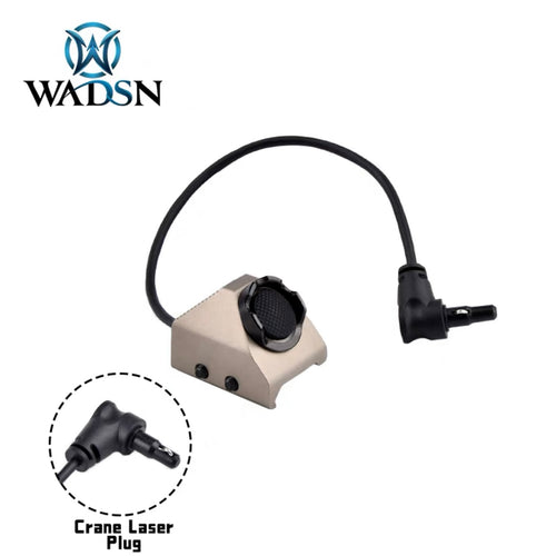 WADSN UT Hot Button 20mm Picatinny Rail Mount Switch for Crane Laser Plug - DE - APEXTAC GEAR