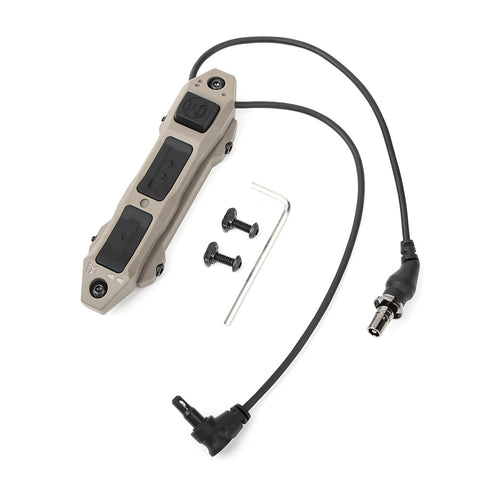 WADSN Augmented Dual Function Tape Switch With Lock For Surefire + Crane - TAN - APEXTAC GEAR