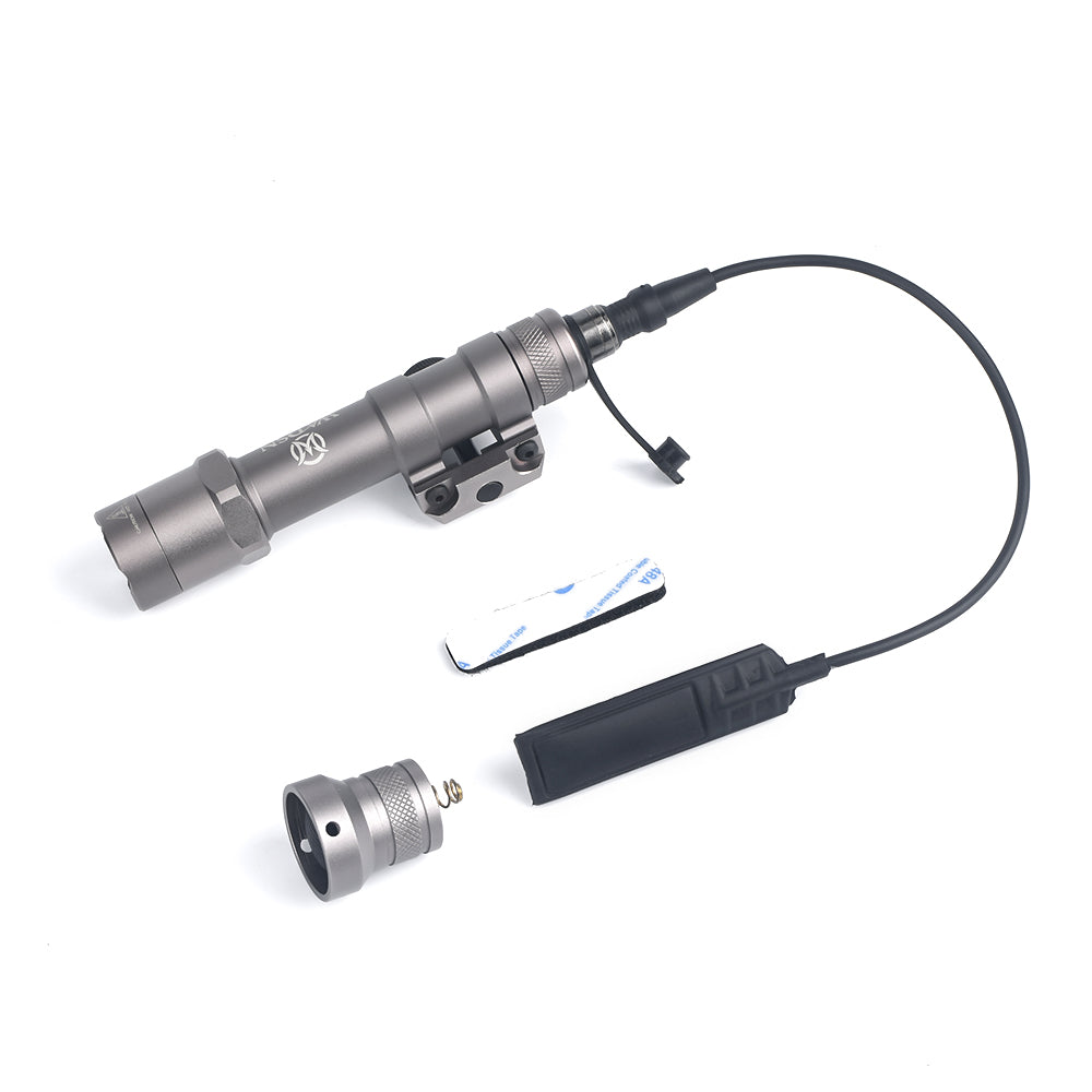 WADSN M600B Rail Mount Tactical LED Flashlight w/ Two Control Kit Version - TAN - APEXTAC GEAR