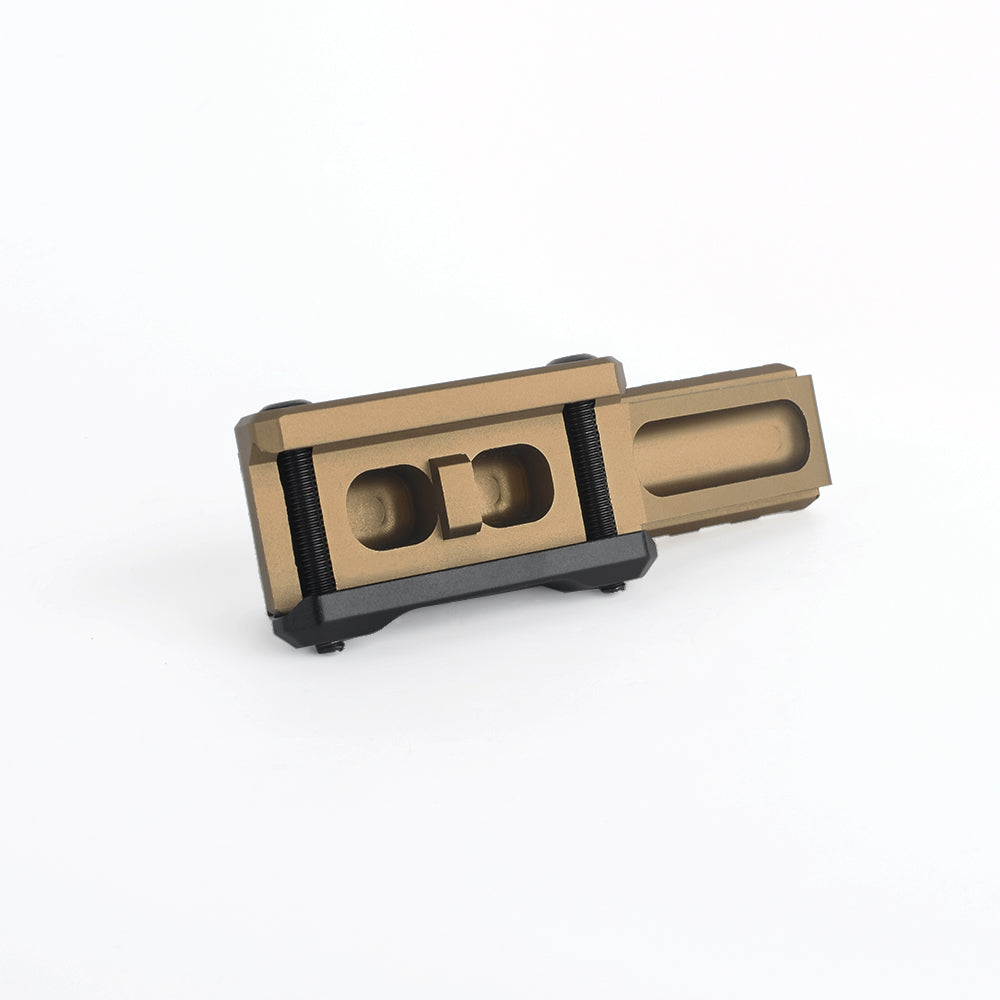 WADSN FAST Optics Riser Mount Red Dot Rail Mount for 20mm Rail - TAN (WS02007) - APEXTAC GEAR