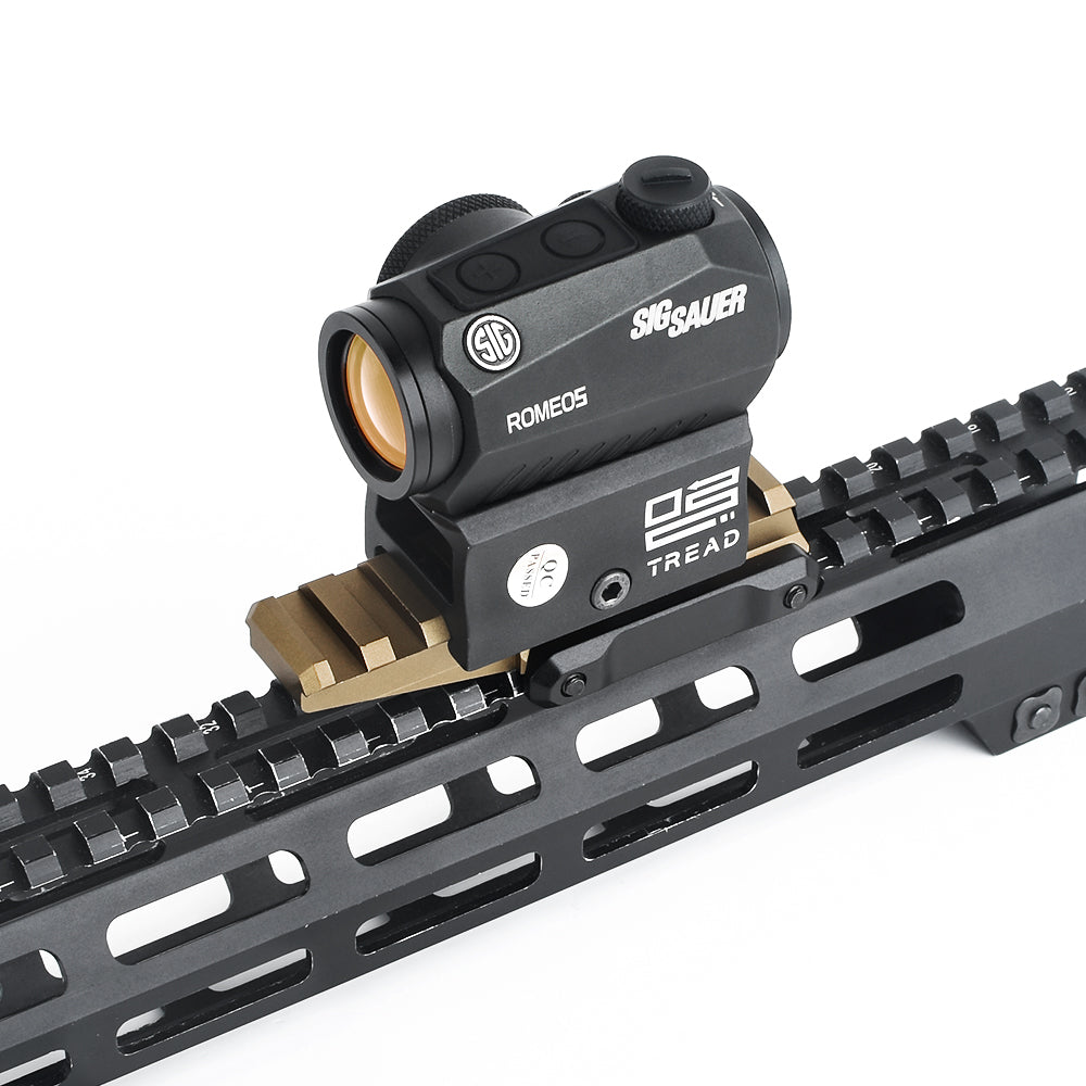 WADSN FAST Optics Riser Mount Red Dot Rail Mount for 20mm Rail - TAN (WS02007) - APEXTAC GEAR