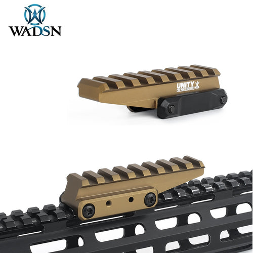 WADSN FAST Optics Riser Mount Red Dot Rail Mount for 20mm Rail - TAN (WS02007) - APEXTAC GEAR