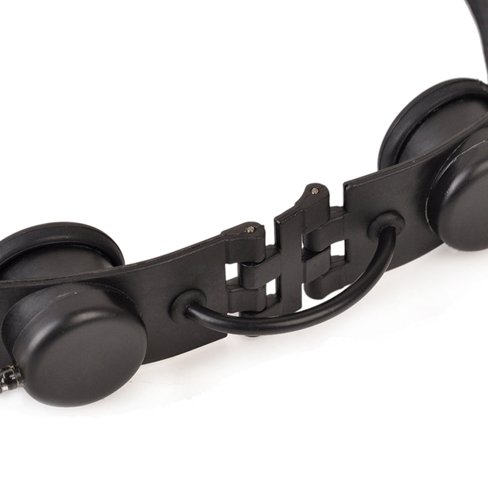 WADSN Tactical Throat Mic Headset with Tube Earpiece - BLACK - APEXTAC GEAR