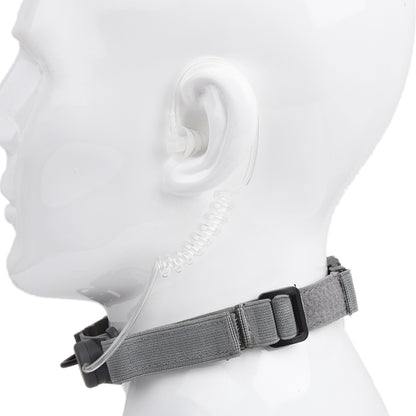 WADSN Tactical Throat Mic Headset with Tube Earpiece - FG Green - APEXTAC GEAR